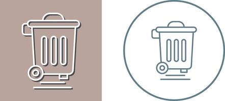 Dustbin Icon Design vector