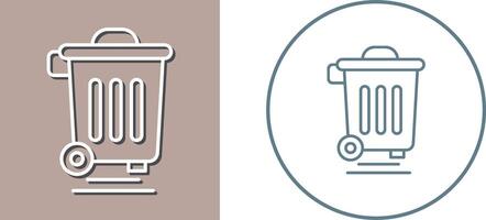 Dustbin Icon Design vector