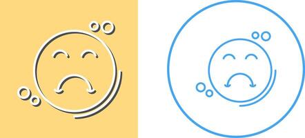 Upset Icon Design vector