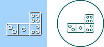 Domino Icon Design vector