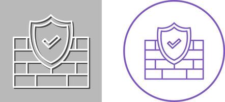FireWall Icon Design vector