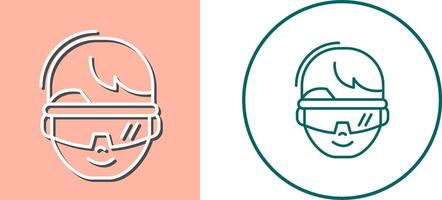virtual Reality Glasses Icon Design vector