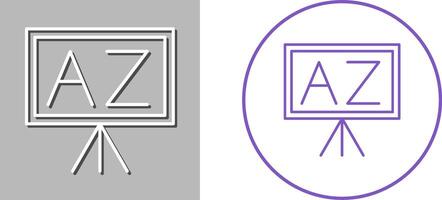 From A To Z Icon Design vector