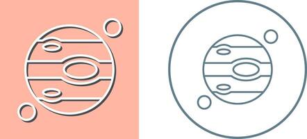 Jupiter Icon Design vector