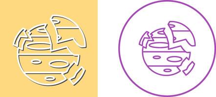Destroyed Icon Design vector