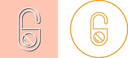 Do Not Disturb Icon Design vector