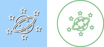 Saturn Icon Design vector