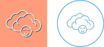 Cloudy Icon Design vector