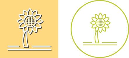 Sunflower Icon Design vector