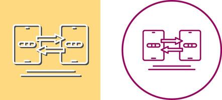 Data Synchronization Icon Design vector