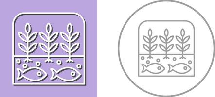 Hydroponic Icon Design vector