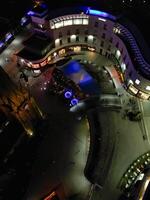 Aerial Night View of Illuminated City Centre Buildings of Birmingham Central City of England United Kingdom. March 30th, 2024 photo