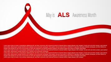 ALS awareness month, illustration vector