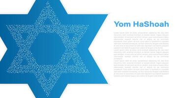 yom hashoá, holocausto remembranza día, ilustración vector