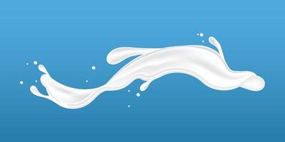 milky waves. additional elements of milk design vector