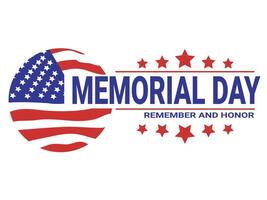 Memorial Day mmoment USA vector