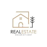 Real Estate Line Icon vector