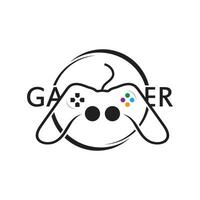 Joystick Game Controller Logo Icon vector