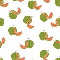 Juicy watermelon seamless pattern. Fashionable watermelon pattern for wrapping paper, wallpaper, stickers, notebook cover. vector