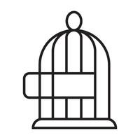 bird cage icon vector