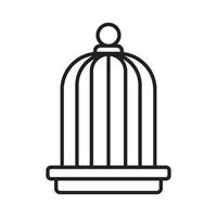 bird cage icon vector