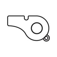 whistle symbol icon vector