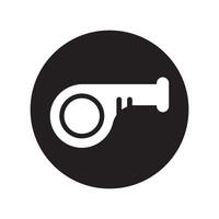 whistle symbol icon vector