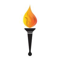 torch symbol icon vector