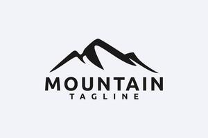 Mountain vintage travel badge logo vector