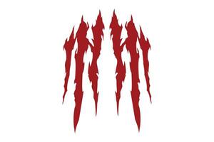 collection of red blood or wound patterns, Halloween design elements vector