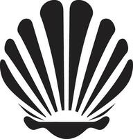 Seashore Splendor Illuminated Logo Icon Oceanic Delicacies Revealed Iconic Emblem Design vector
