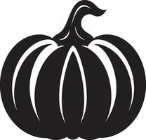 Harvest Emblem Logo Icon Whimsical Gourd Pumpkin Icon Design vector