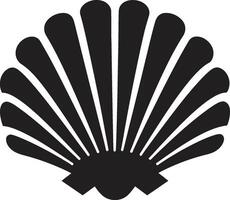 Aquatic Jewels Logo Design Seashore Splendor Iconic Logo Emblem vector