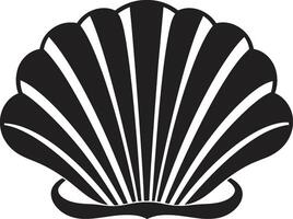 mariscos resplandor icónico logo diseño costero tesoros desvelado logo diseño vector