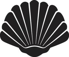 Coastal Chic Unveiled Logo Design Shellfish Serenade Illuminated Iconic Emblem Icon vector