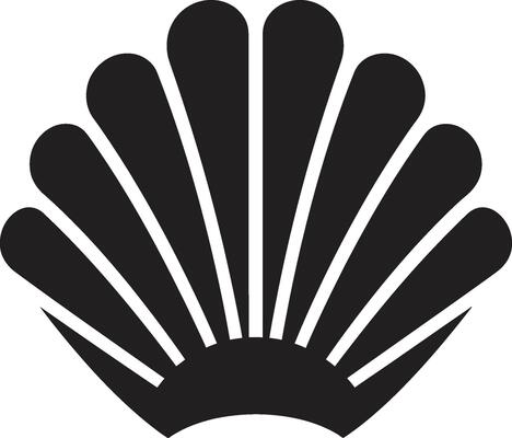 Shellfish Symphony Unfurled Iconic Emblem Icon Nautical Finery Illuminated Logo Design