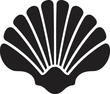 Oceanic Delicacies Shellfish Icon Coastal Chic Logo Design