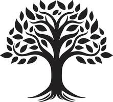 Eternal Growth Tree Icon Forest Harmony Tree Icon Symbol vector