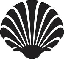 fondo marino gemas desvelado logo diseño costero alta costura iluminado icónico logo diseño vector