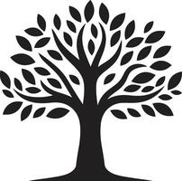 arboleda guardián árbol icono marca follaje elegancia árbol ilustración vector