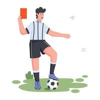 fútbol americano Atletas plano ilustraciones vector