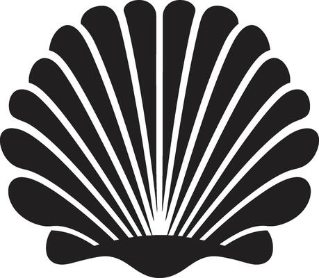 Aquatic Jewels Unveiled Iconic Emblem Design Seashore Splendor Illuminated Logo Icon