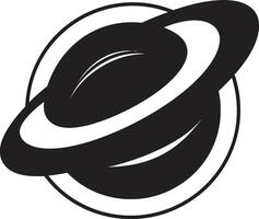 Stellar Globe Planet Icon Infinite Cosmos Logo Design vector