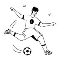 fútbol americano Atletas plano ilustraciones vector