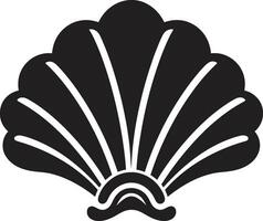 Coastal Chic Unveiled Logo Design Shellfish Serenade Illuminated Iconic Emblem Icon vector