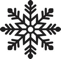 Frosty Elegance Snowflake Logo Icon Winters Charm Snowflake Logo Design vector