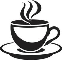 Savoring Simplicity Elegance Black Coffee Cup Steamy Elegance Aura Black Coffee Cup vector