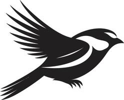 Whistle and Wings Sparrow Mark Aerial Allegiance Sparrow Insignia vector