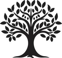 naturalezas centinela icónico árbol ilustración selvático esplendor árbol icónico imagen vector
