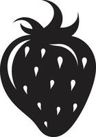 Scarlet Showcase Strawberry Logo Ripe Rapture Strawberry Emblem vector